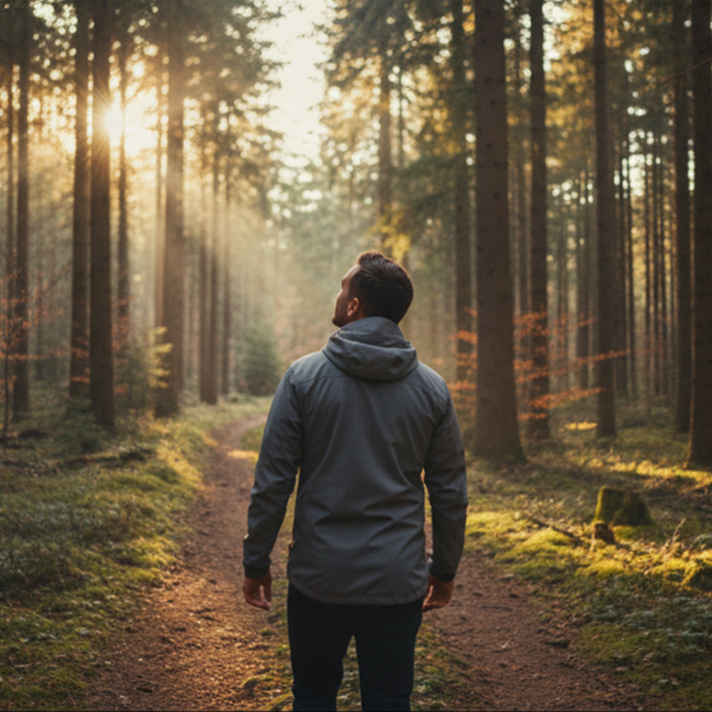 Silhouette im Gegenlicht — Kampagnenbild